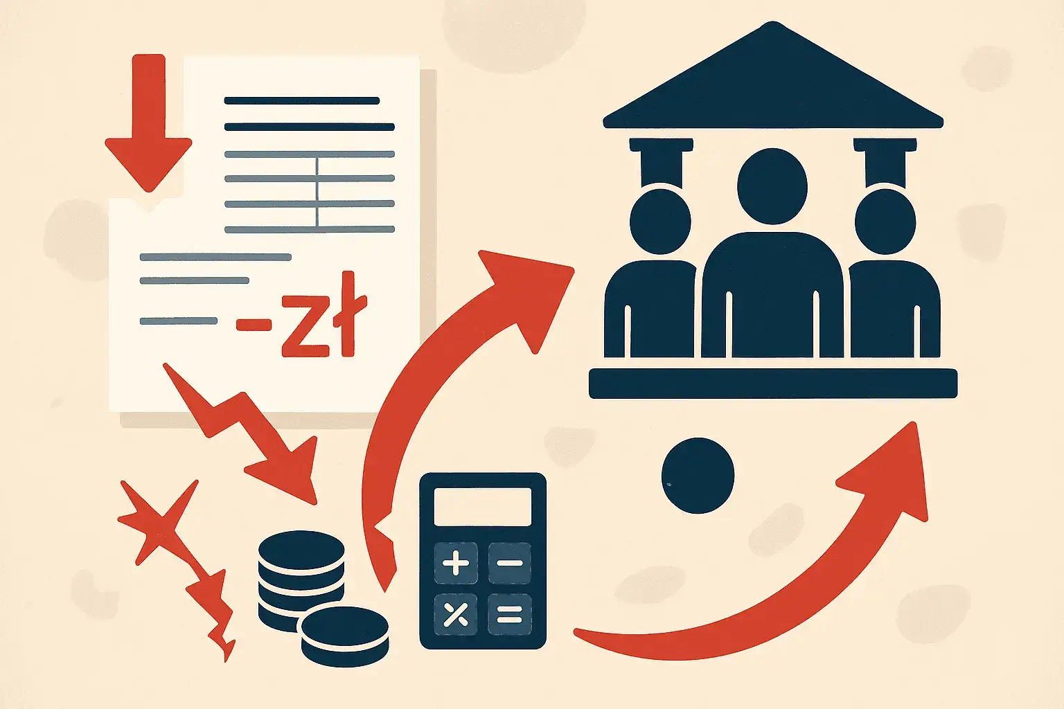 Przekształcenie spółki z ujemną wartością bilansową